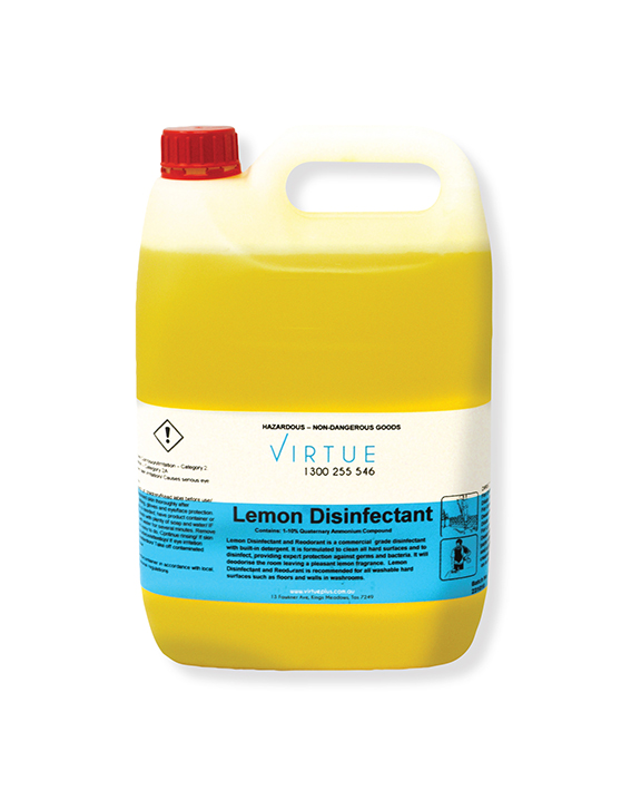cleaning chemicals lemon disinfectant 