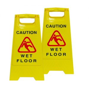 cleaning signs for floor