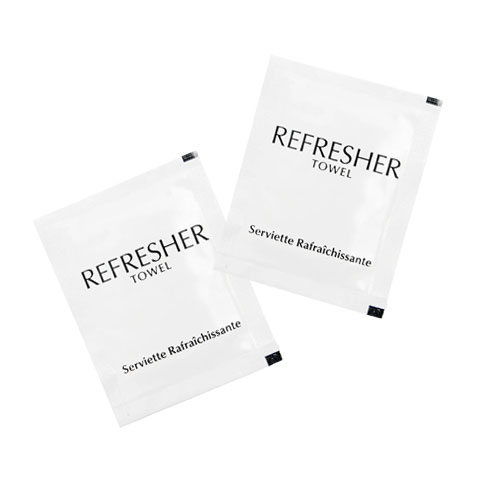 wrapped refresher wipes